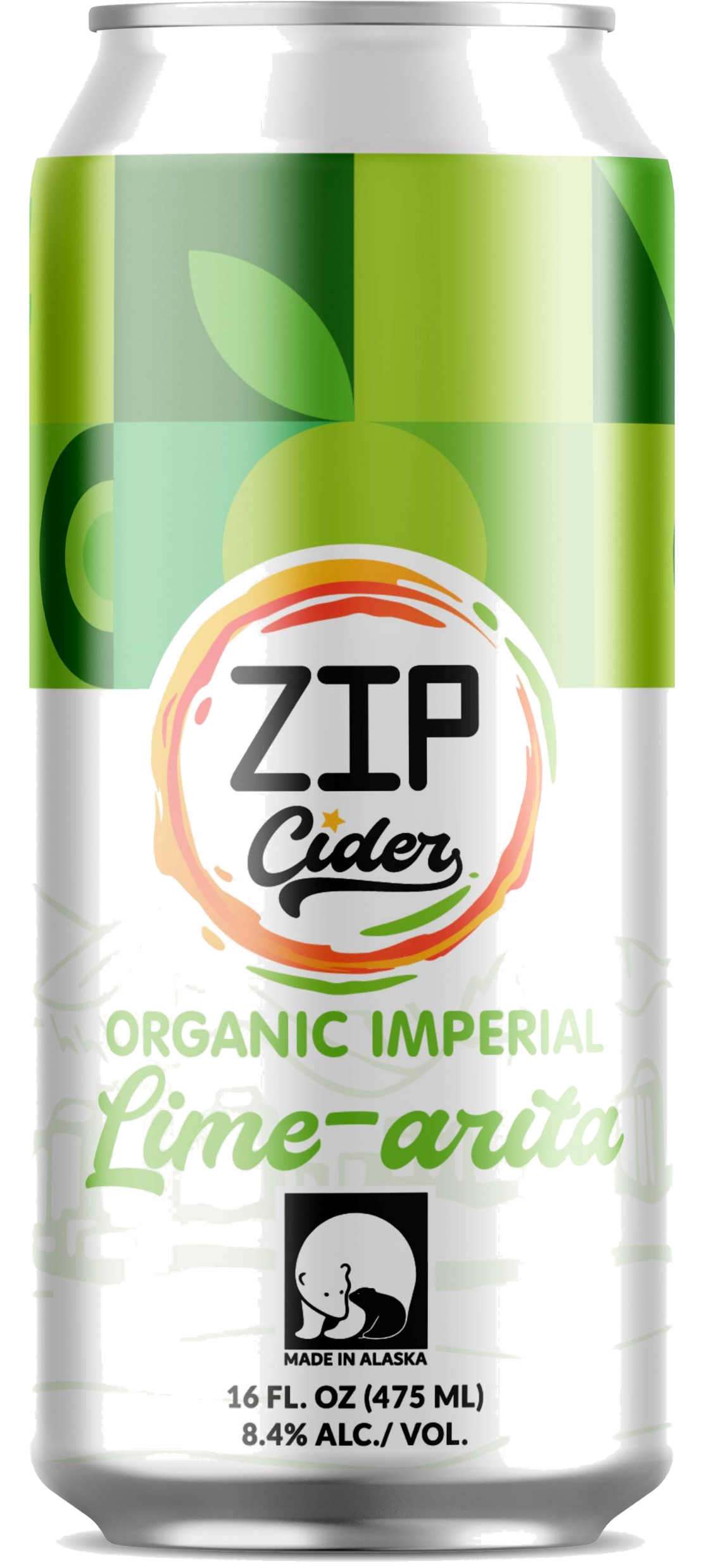 Zip Cider Organic Imperial Lime-arita Seasonal can